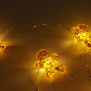 Luces led silverwire con decoraciones 3d con 20 led blancos cálidos - 4 diseños (surtido)