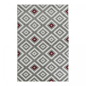 Tapis salon et chambre tissé motif géométrique DILU