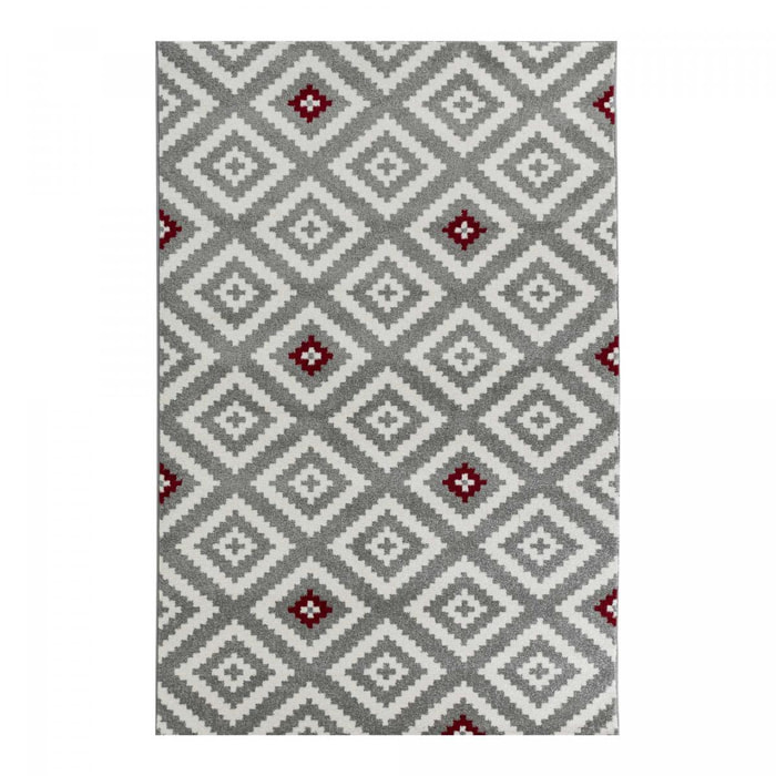 Tapis salon et chambre tissé motif géométrique DILU