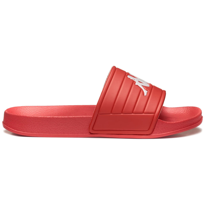 Kappa - Ciabatte Uomo Donna Rosso - Logo Noles