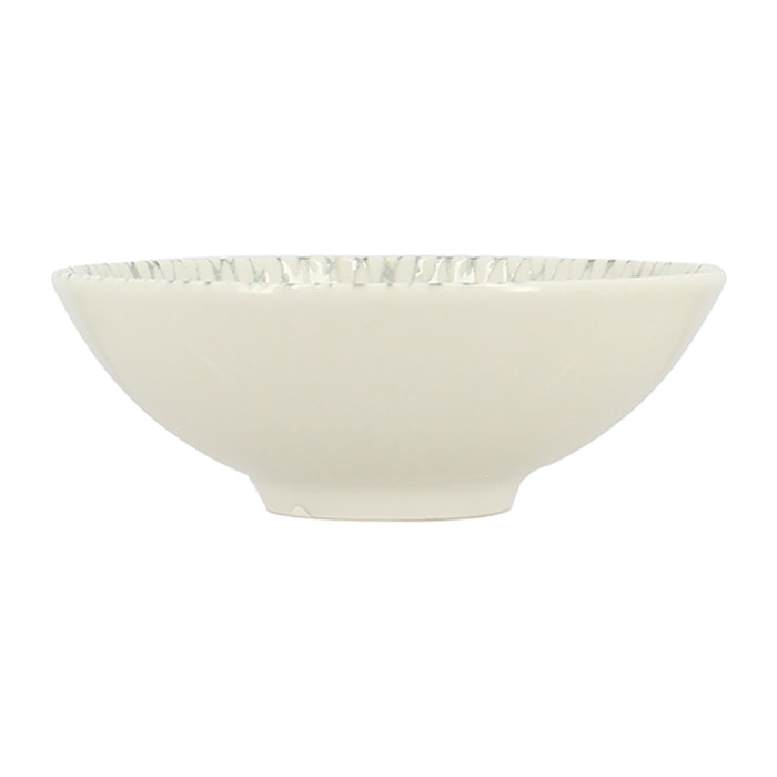 Lot de 6 coupelles à motif en porcelaine 15cm JASMIN