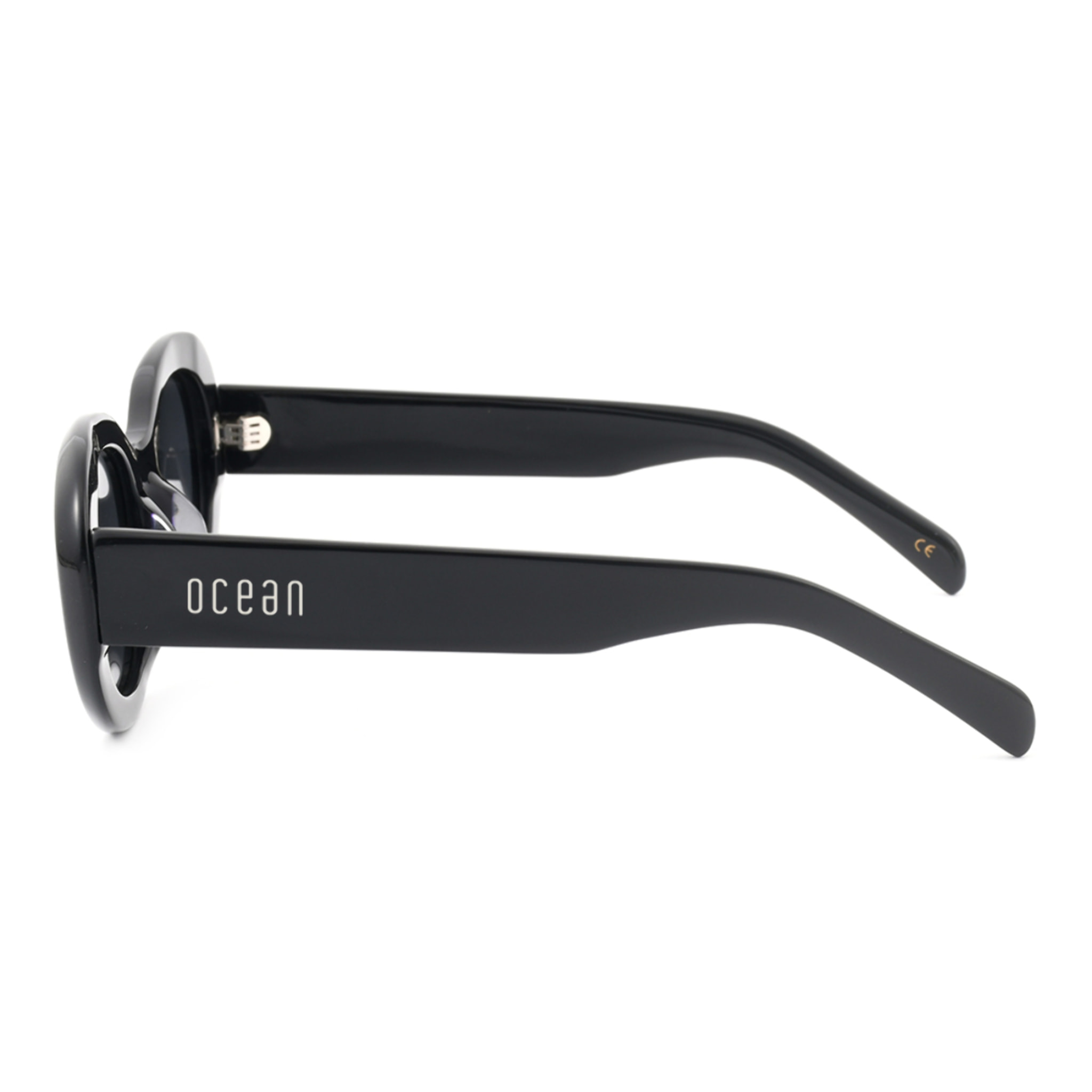 Gafas de sol OCEAN GENEVE - Negro brillante / Ahumada