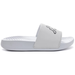 Kappa - Ciabatte Uomo Donna Grigio - Logo Steeve
