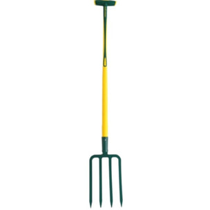Fourche à bêcher à douille - 4 dents triangulaires 8 mm - Manche bois - LEBORGNE - 432291