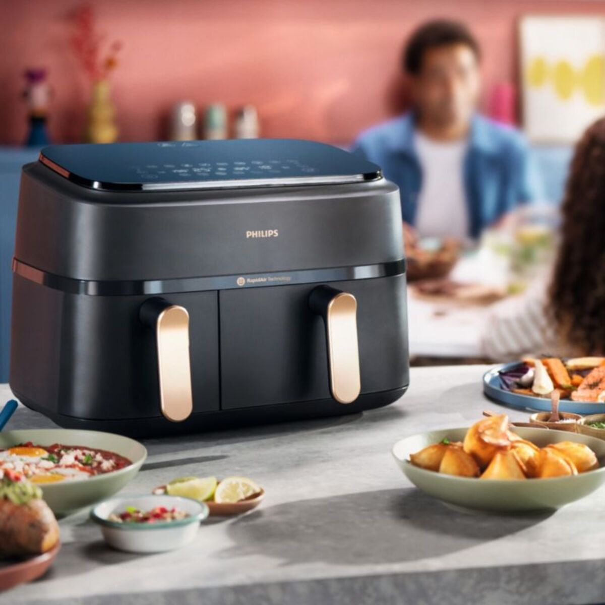 Airfryer PHILIPS Series 3000 Double bac 9,0L NA352/00