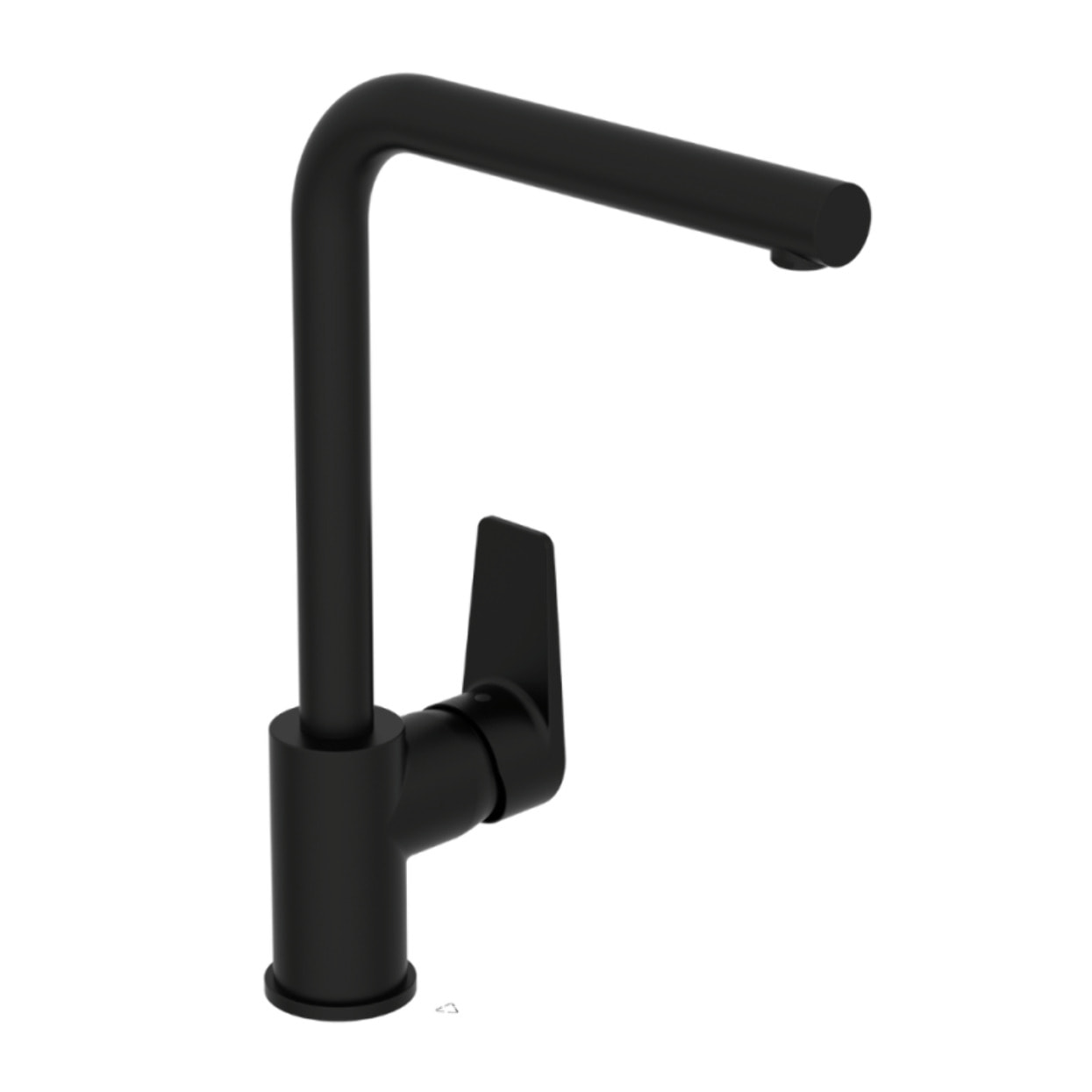Robinet de cuisine bec haut Flow Square noir mat