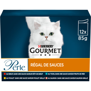 GOURMET PERLE Régal de Sauces 12x85g - Lot de 6