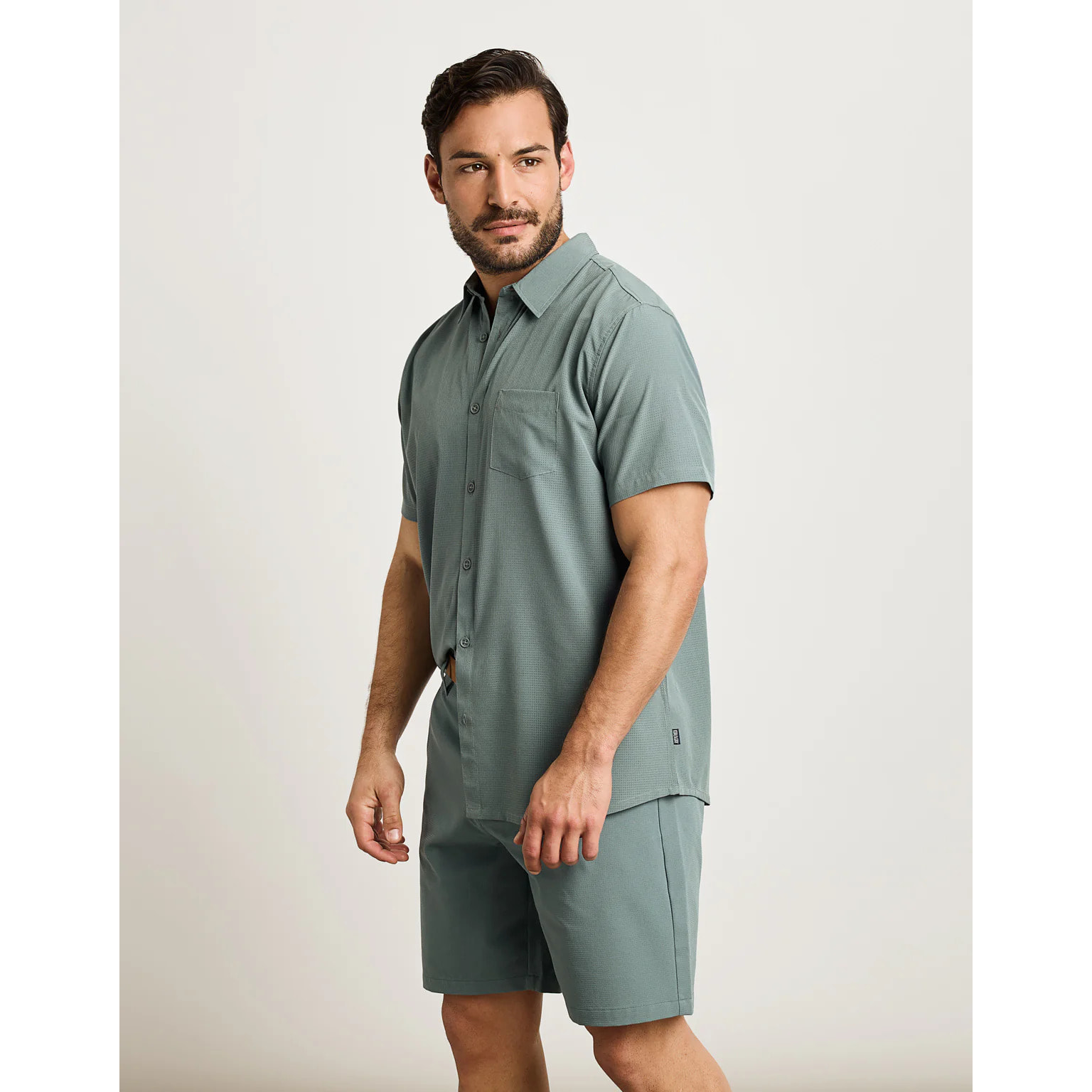 Camisa Manga Corta Verde - Camiland