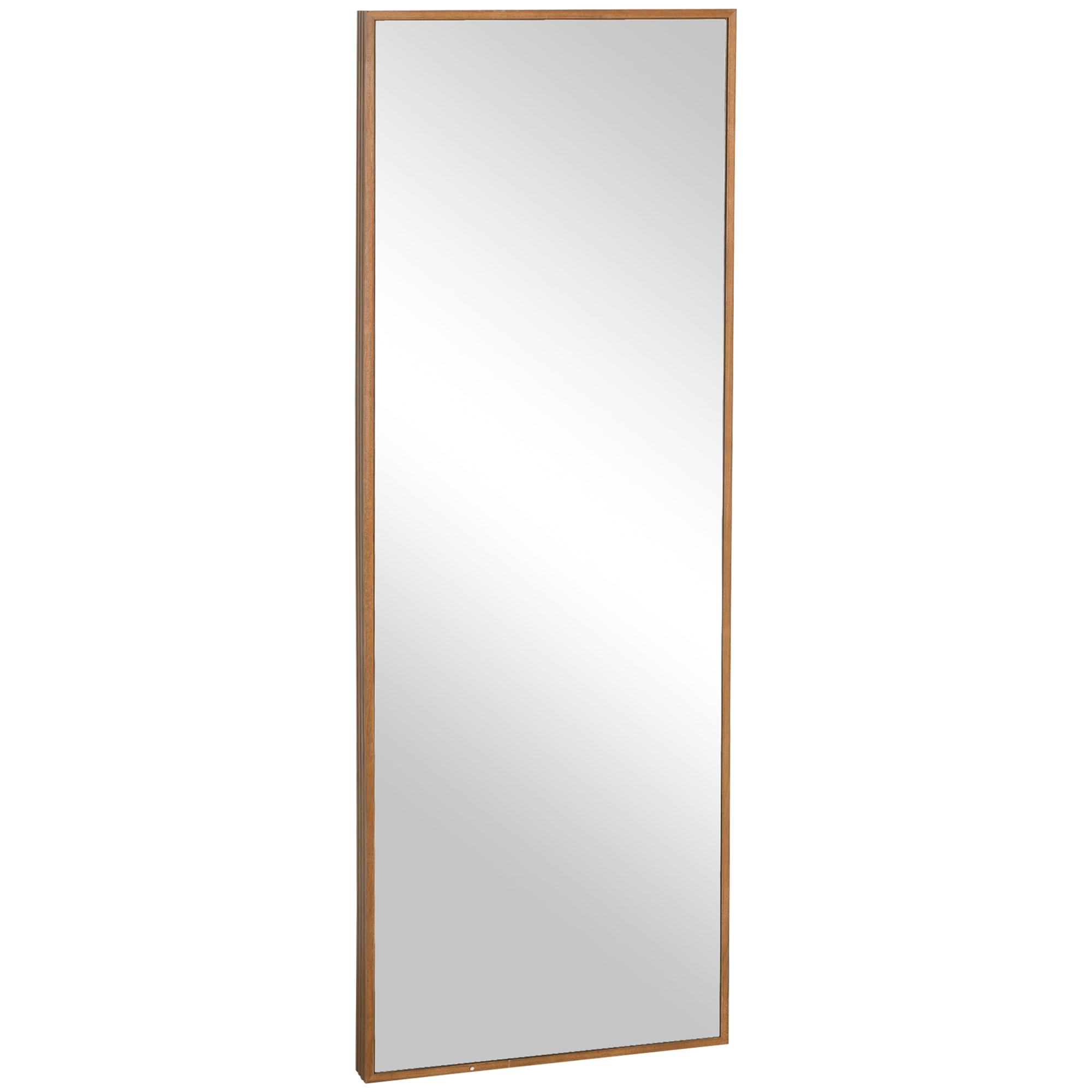 Espejo de Pared Cuerpo Entero 125x45 cm Espejo Rectangular Grande de Madera Estilo Moderno Decorativo para Salón Dormitorio Entrada Natural