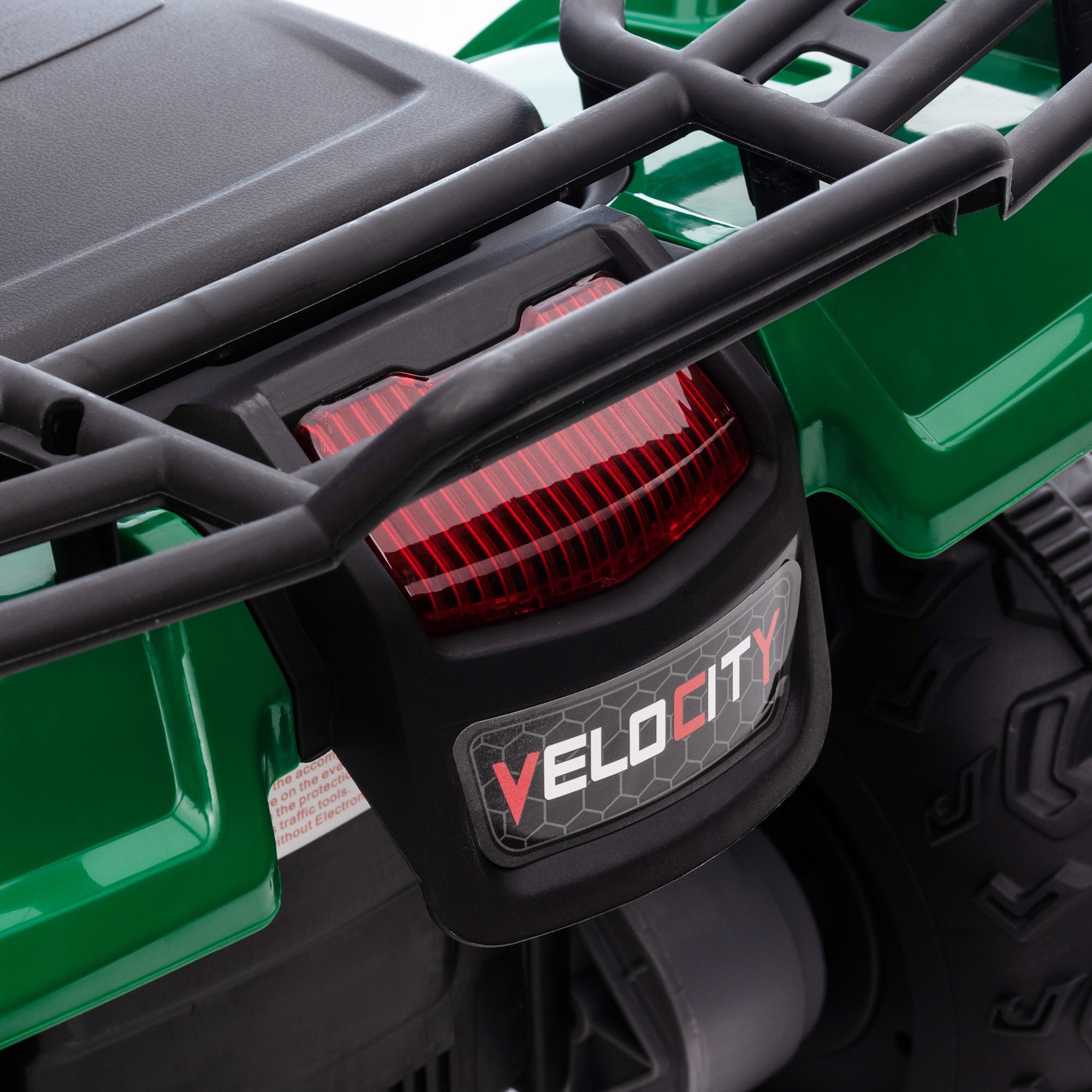 Quad électrique enfant 12V 2 moteurs vitesse 2-4Km/h effets lumineux sonores vert