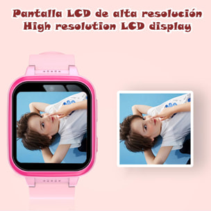 Smartwatch per bambini Y90 con foto e videocamera, 6 giochi, registratore vocale e lettore musicale.