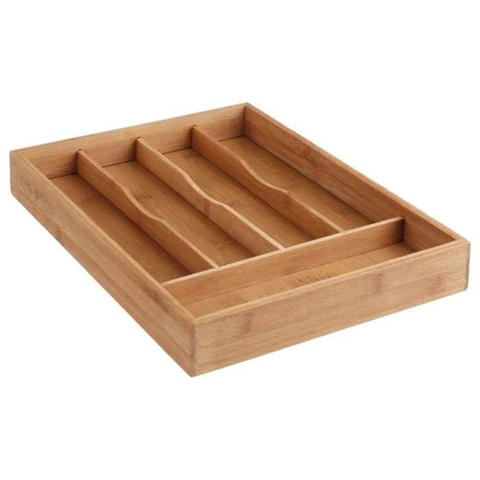Range-couverts 5 compartiments bambou