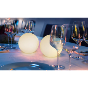 Boules multicolores lumineuses avec télécommande - lot de 5