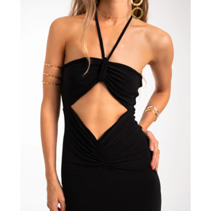 Vestido midi sin mangas