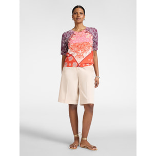 Elena Mirò - Pantaloni corti in misto cotone - Beige