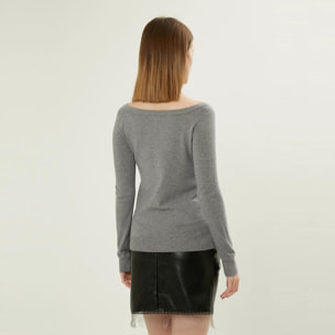 PULLOVER A COLLO LARGO DI LINEA BASIC