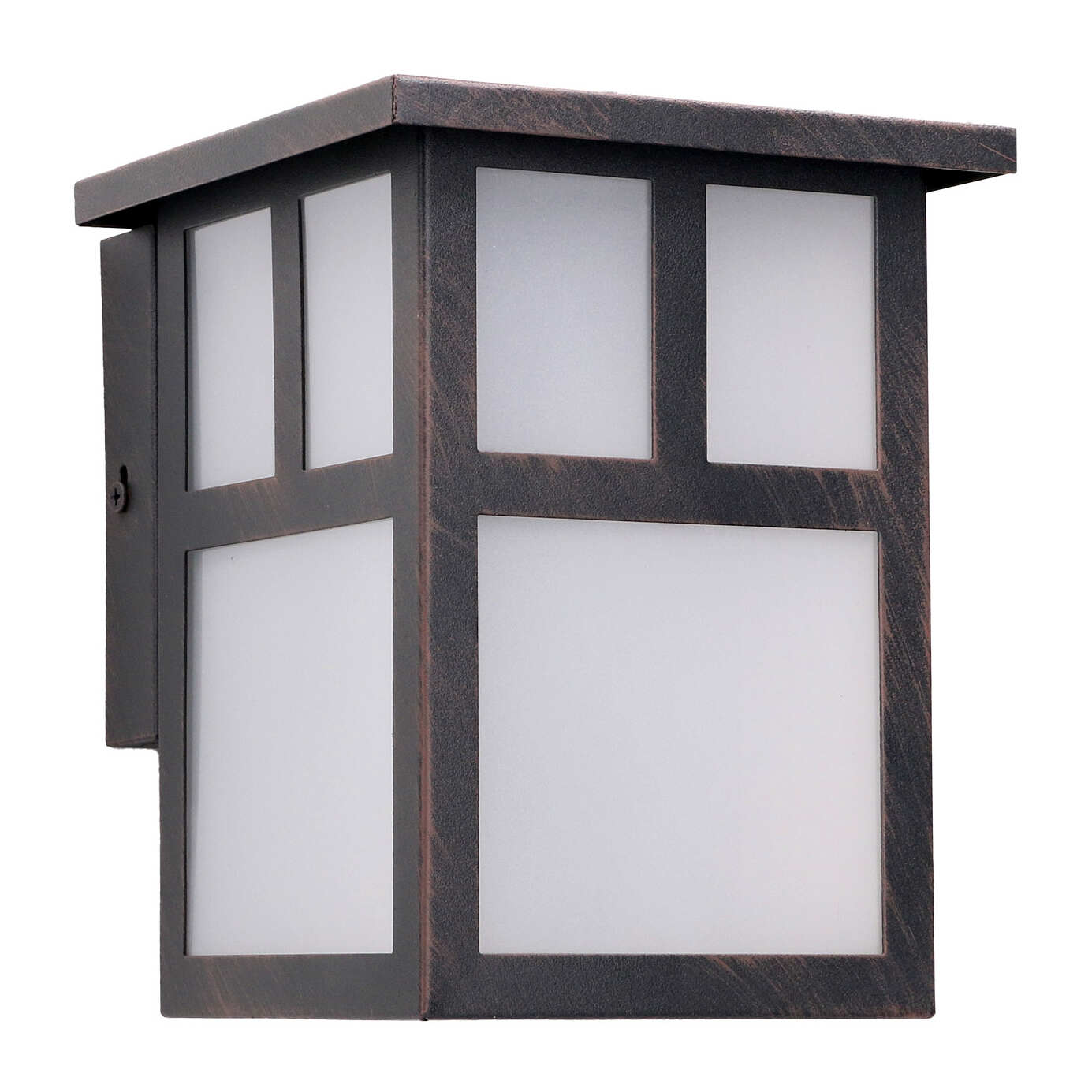 Forlight Osaka (4 unidades) Aplique de Pared Exterior Rústico de Estilo Japonés. Bombilla E27. Lámpara Jardín IP23 Marrón Óxido
