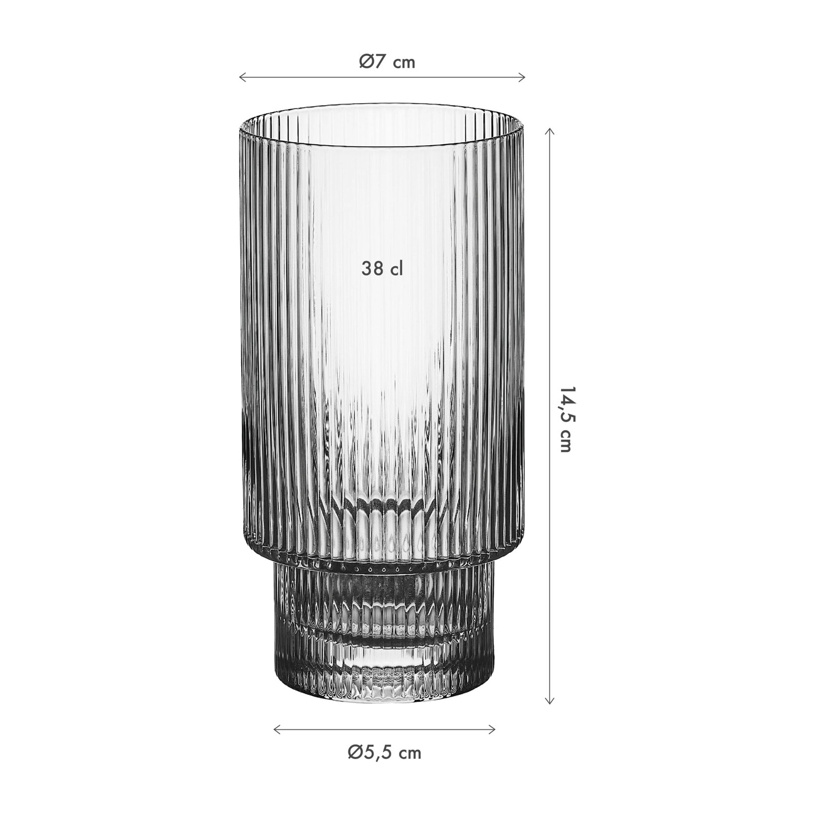 Gobelet 38cl LINJE - 6 pièces