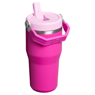 Botella de agua Isotermica Con Pajita - 0,59L - ICEFLOW™ FLIP STRAW 2.0 TUMBLER - Violet Blossom