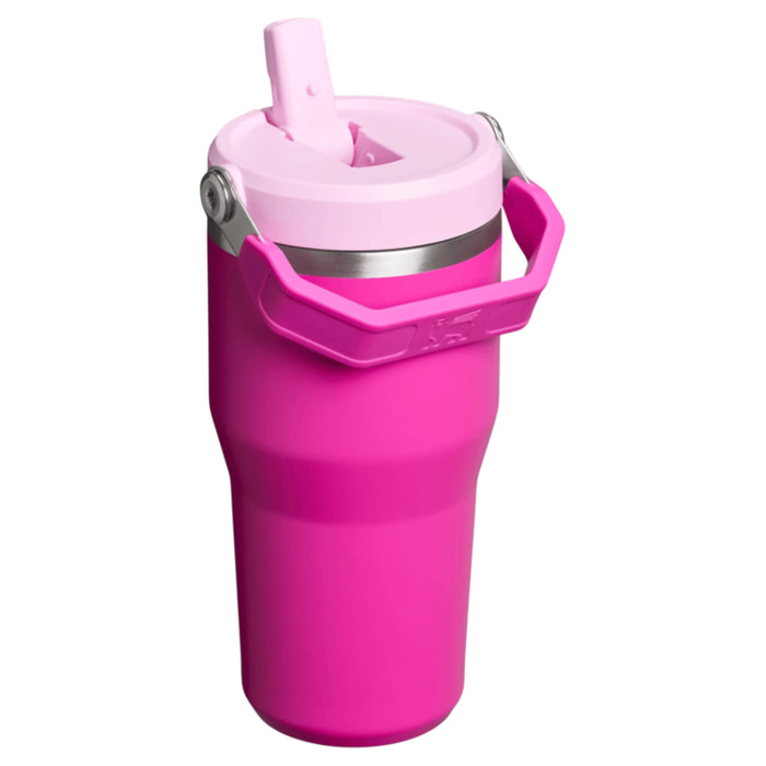 Botella de agua Isotermica Con Pajita - 0,59L - ICEFLOW™ FLIP STRAW 2.0 TUMBLER - Violet Blossom