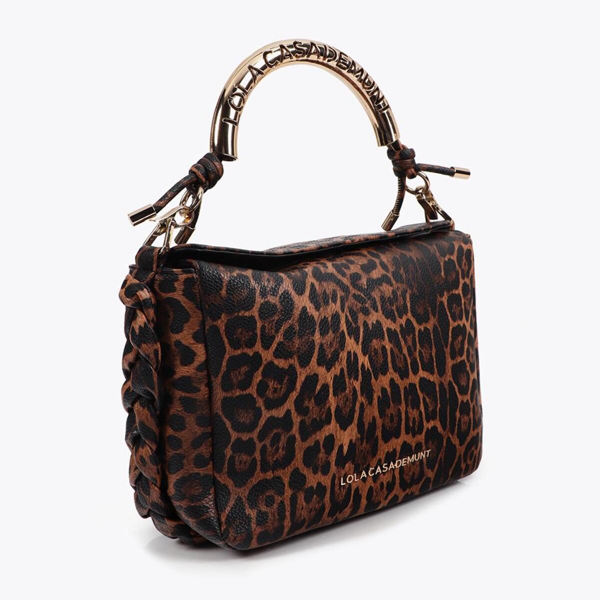 Tracolla Personalizzata Stampa Animalier Manico Metallico