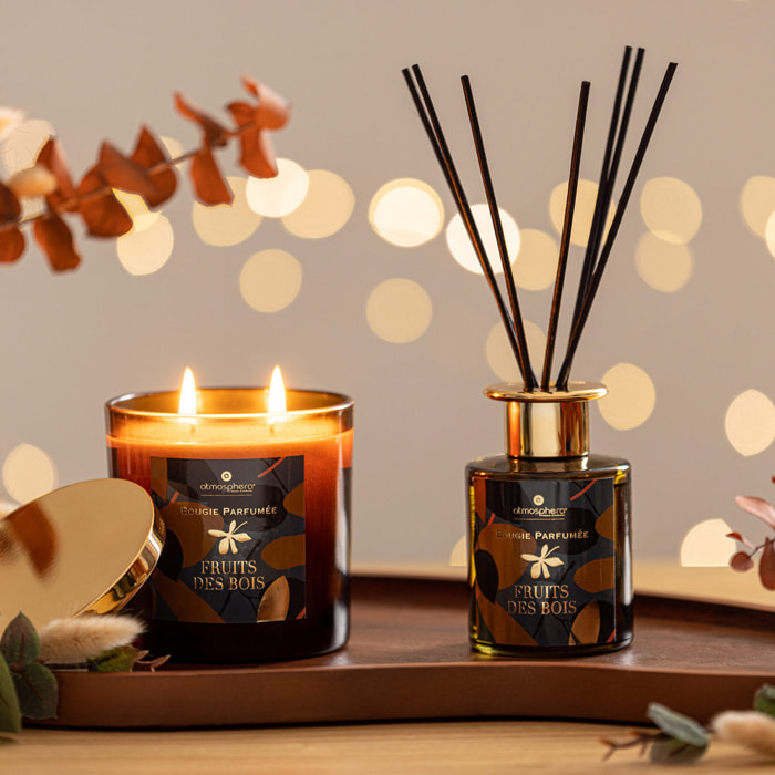 Diffuseur de parfum "Plum" en verre 150ml fruits des bois