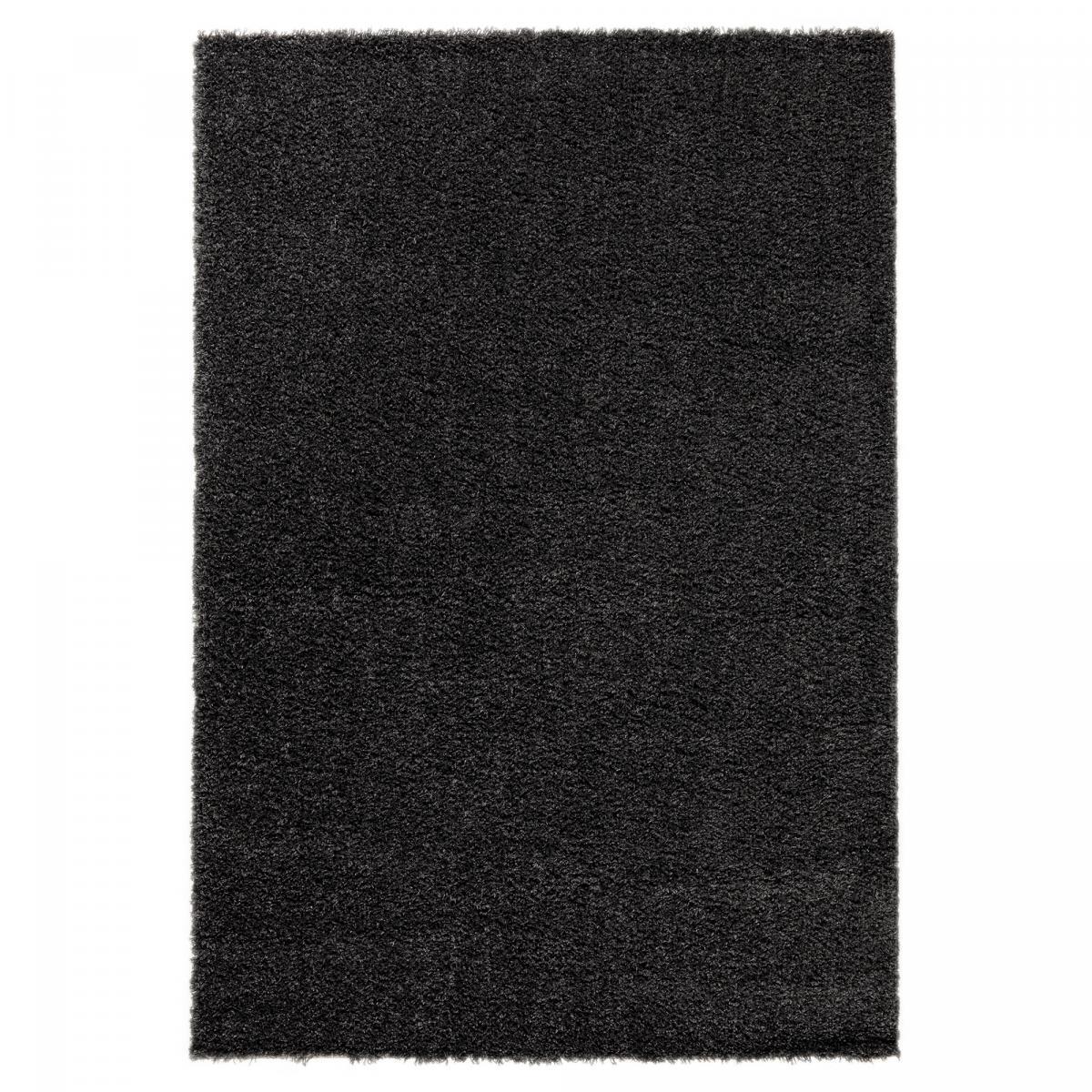 Tapis shaggy tissé motif uni BAIVAL