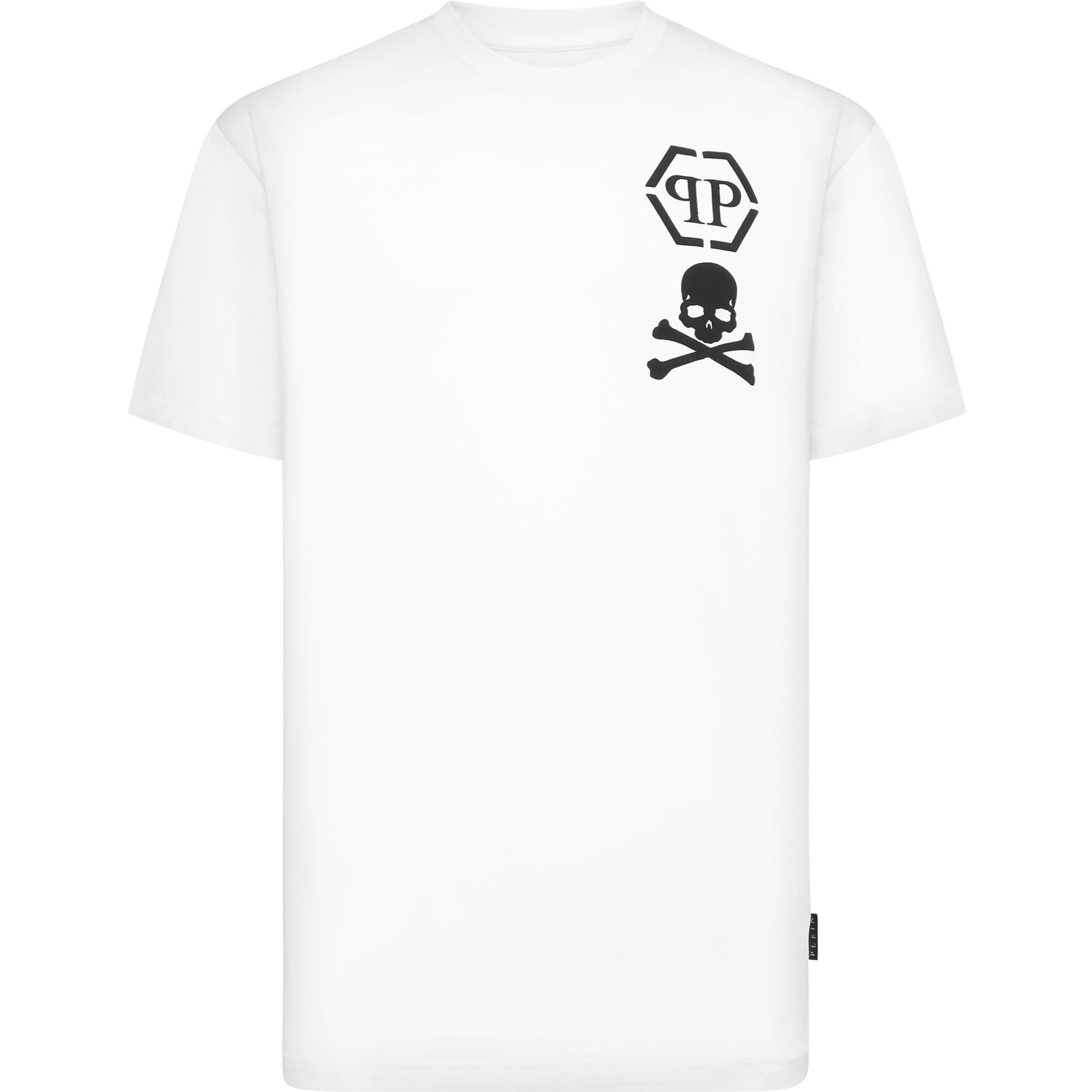 PHILIPP PLEIN Camiseta cuello pico SKULL&BONES