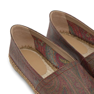 Alpargata plana Kenda en el icónico tejido jacquard by ETRO