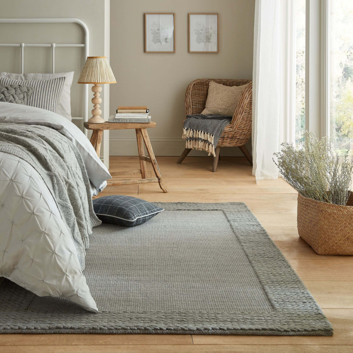 Tapis en mélange de laine RUE PLAIT