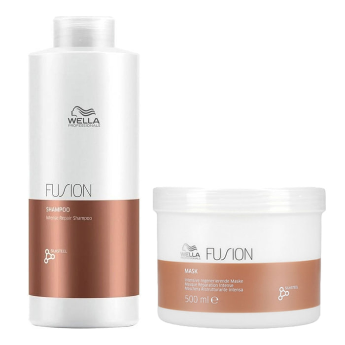 WELLA Kit Fusion Intense Repair Shampoo 1000ml + Mask 500ml