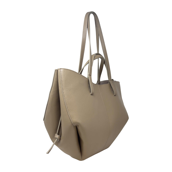 Borsa a Mano Shopper a Spalla da Donna in Pelle Dollaro