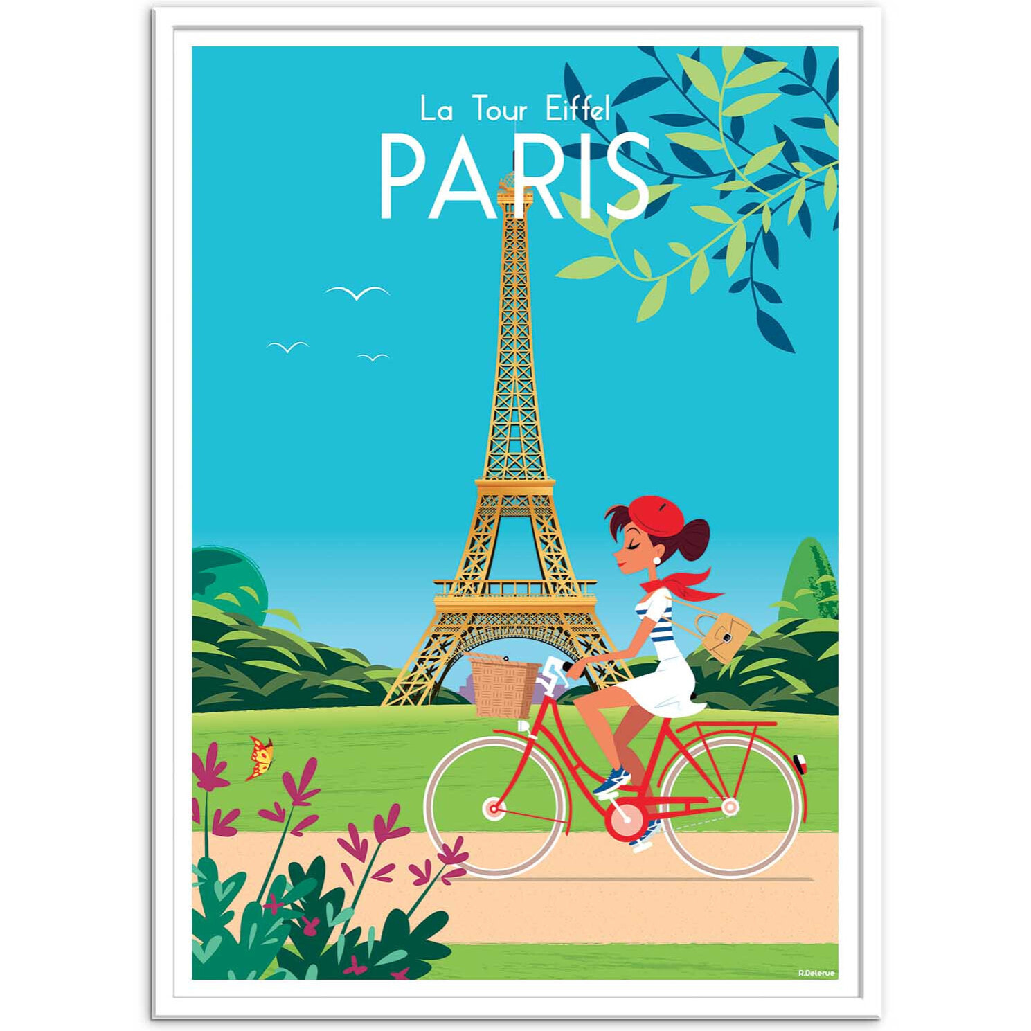Affiche - Paris la tour Eiffel - Raphael Delerue