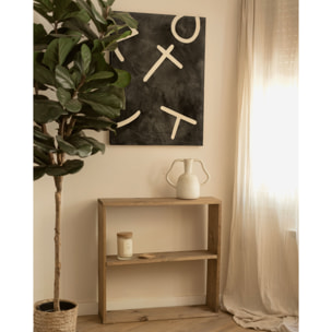 Cuadro negro y blanco decorativo sobre algodón con bastidor de madera pintado artesanalmente con pintura óleo en varias medidas