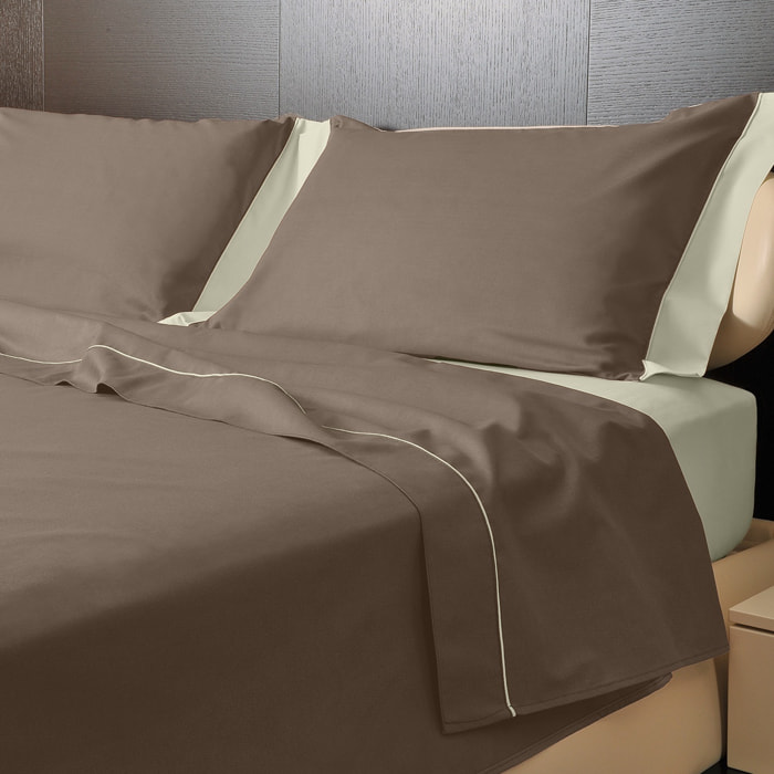 Completo letto Double-Color IPERSAN Tortora/Panna