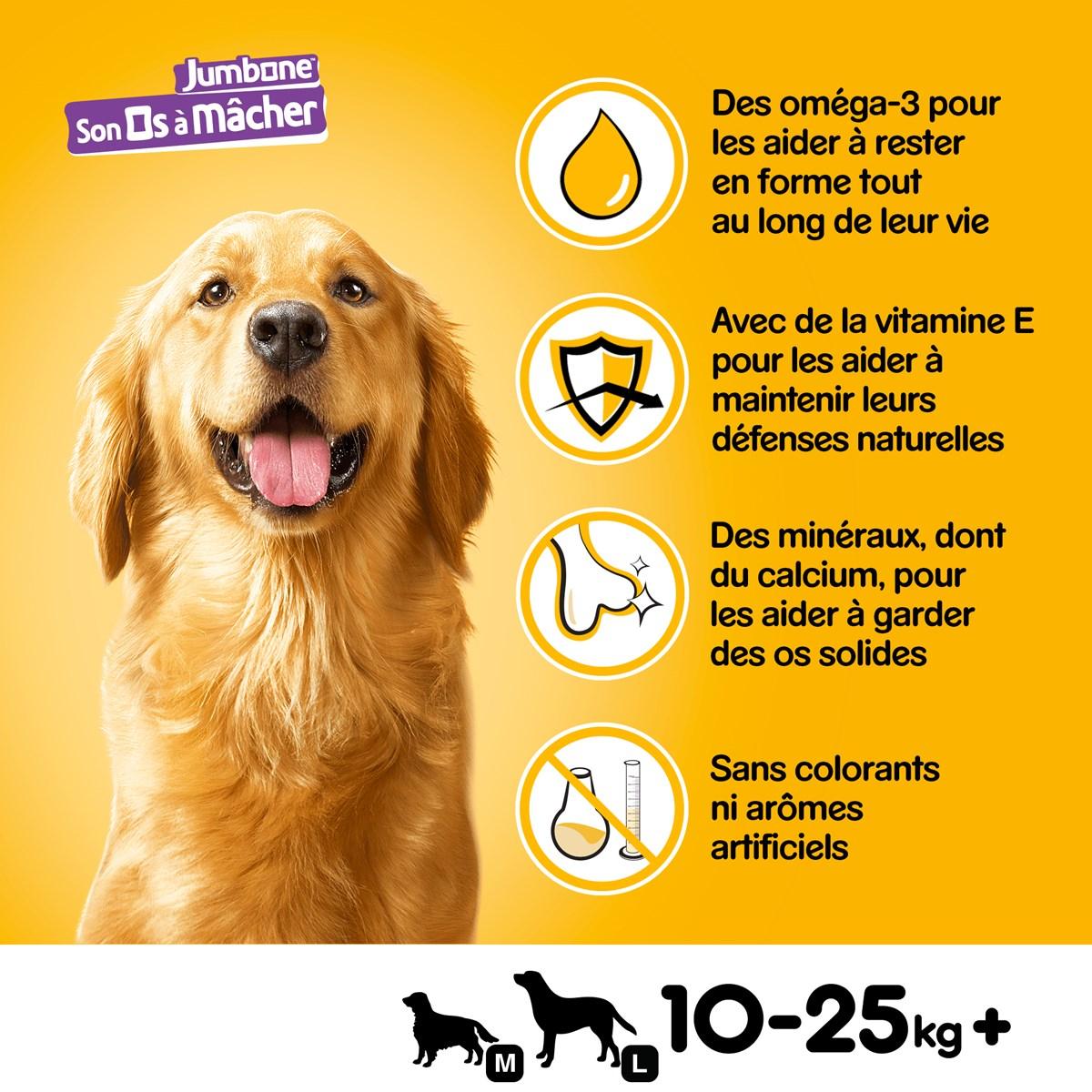 PEDIGREE Son Os à Mâcher Récompenses pour moyen chien 36 friandises (18x2)