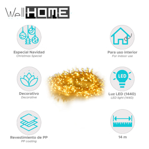 luces led silverwirwe de 1440 luces de 14,4metros