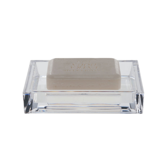 Porte savon CRISTAL en Plastique transparent Spirella