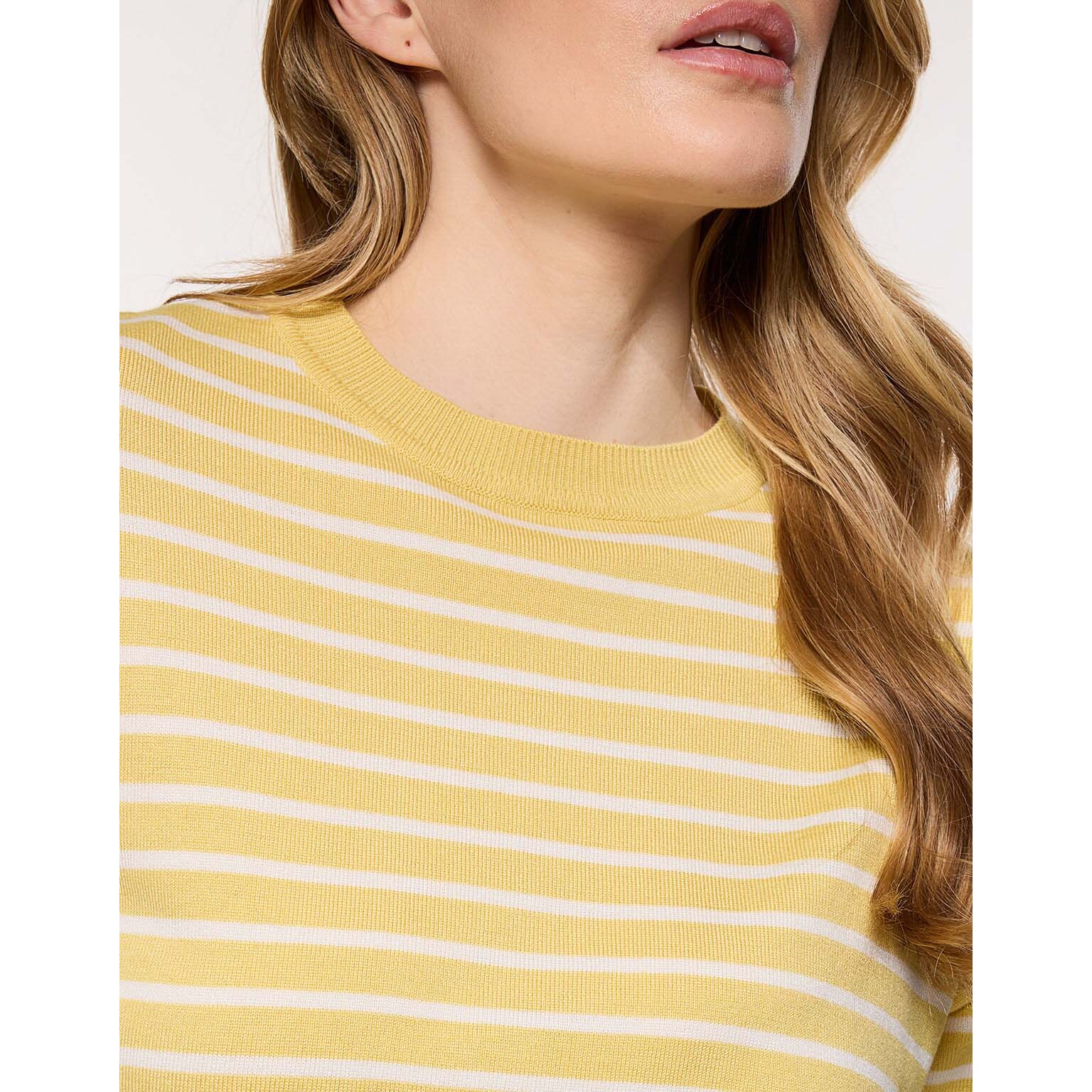 Camiseta de Punto a Rayas Amarilla - Gratera