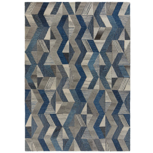 Tapis en laine ASHER Bleu