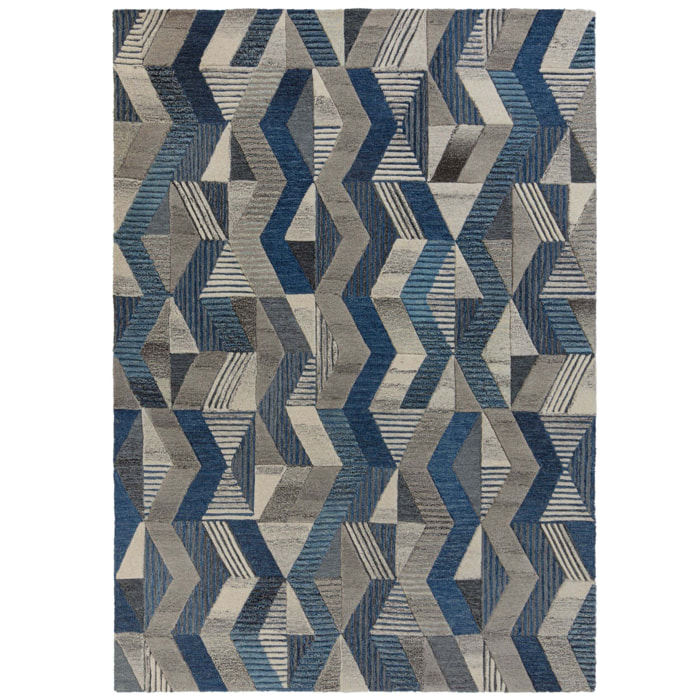 Tapis en laine ASHER Bleu