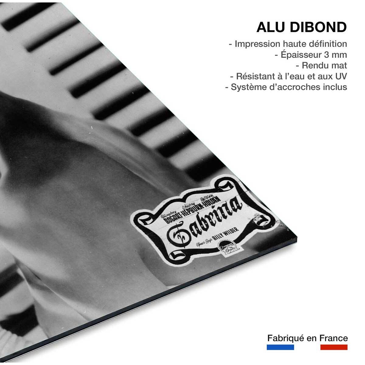 Photo célébrité Audrey Hepburn intime Tableau alu Dibond