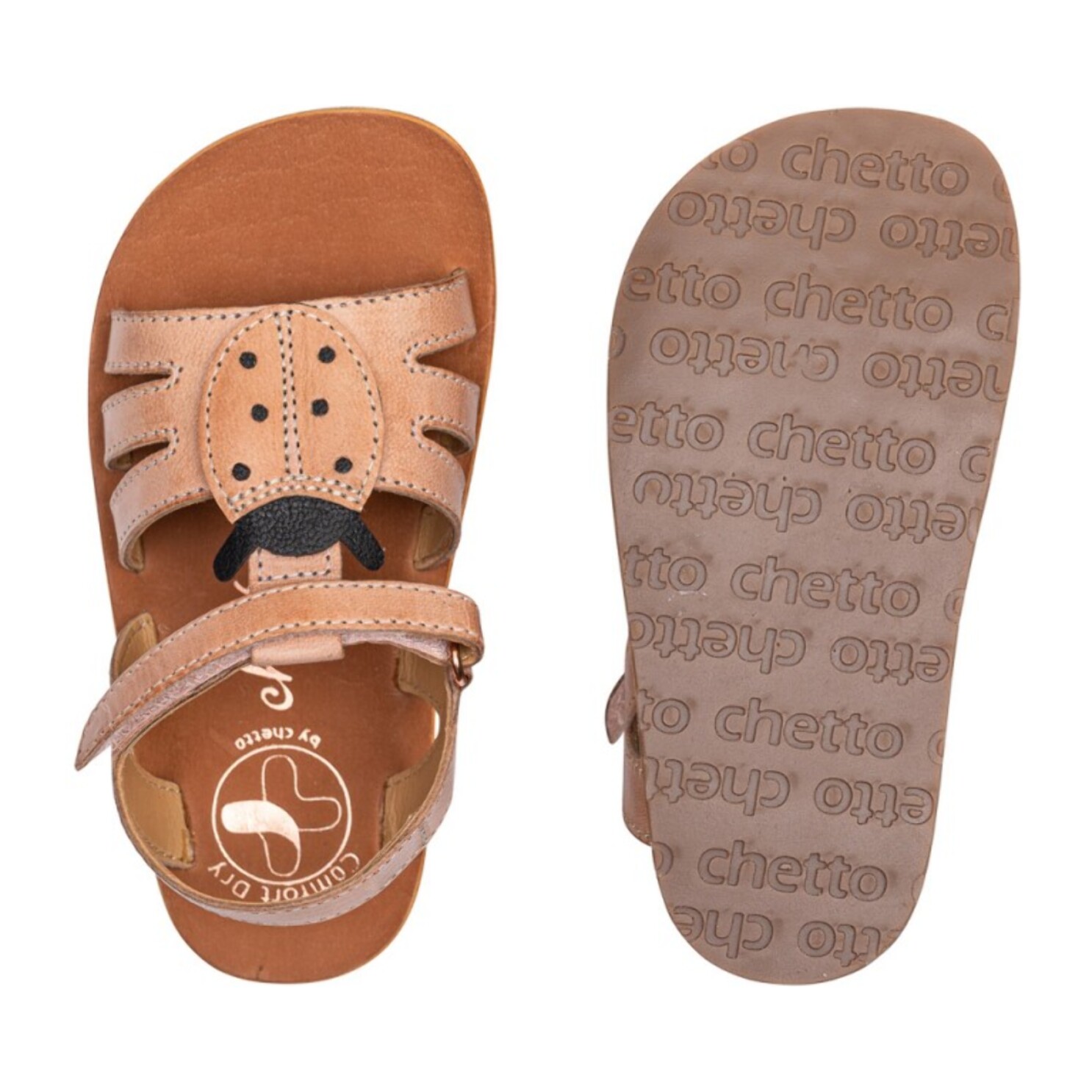 SANDALIA BAREFOOT ROSA - SUAVIDAD Y ENCANTO CON MARIQUITA EN RELIEVE