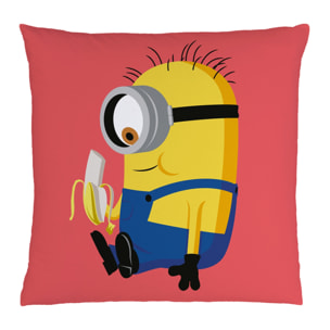 Coussin imprimé 100% polyester, LES MINIONS BANANA