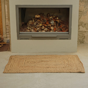 Alfombra de yute natural 60x90 cm scalpers home