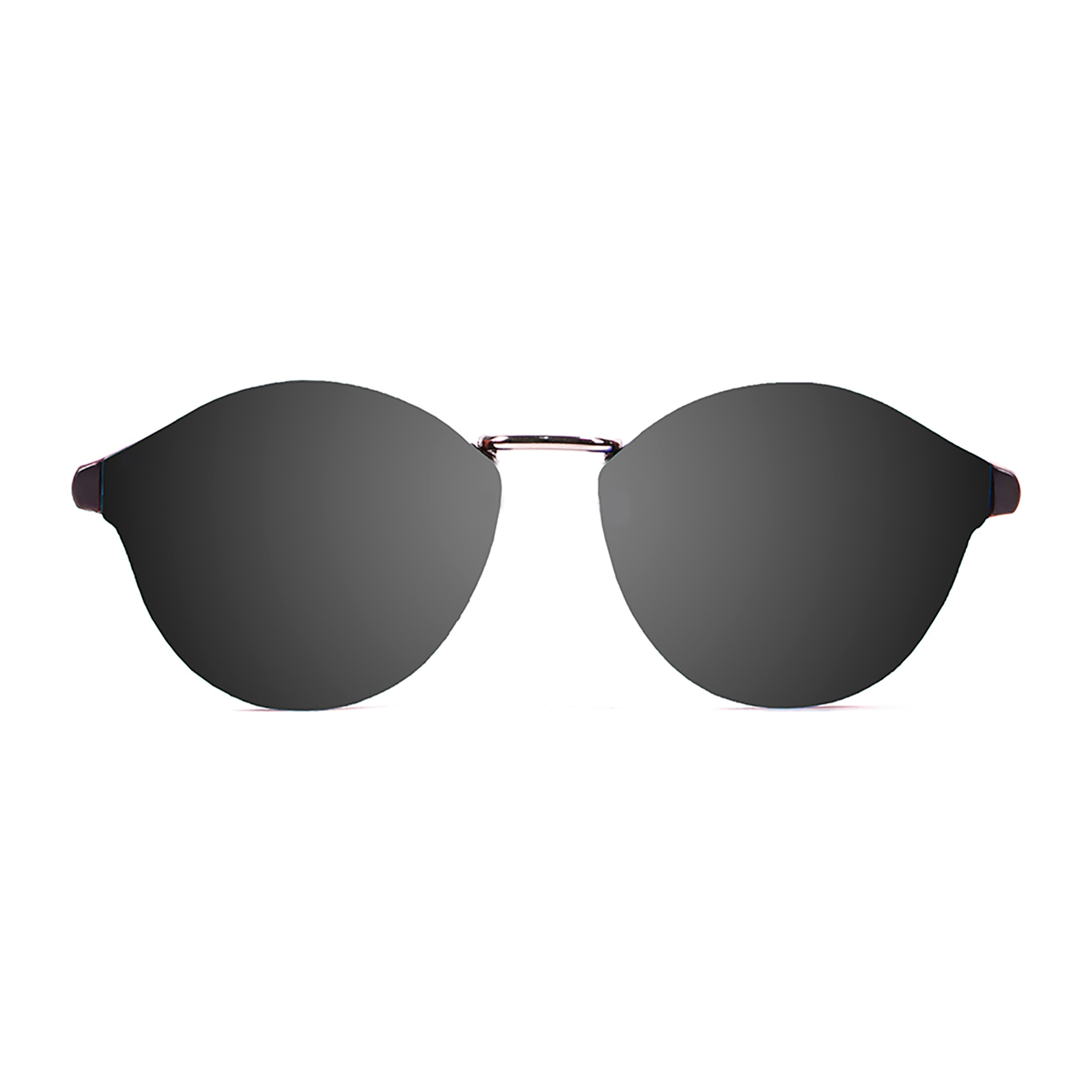 Gafas de sol OCEAN LOIRET - Mate carey arriba y blanco abajo / Plana ahumada