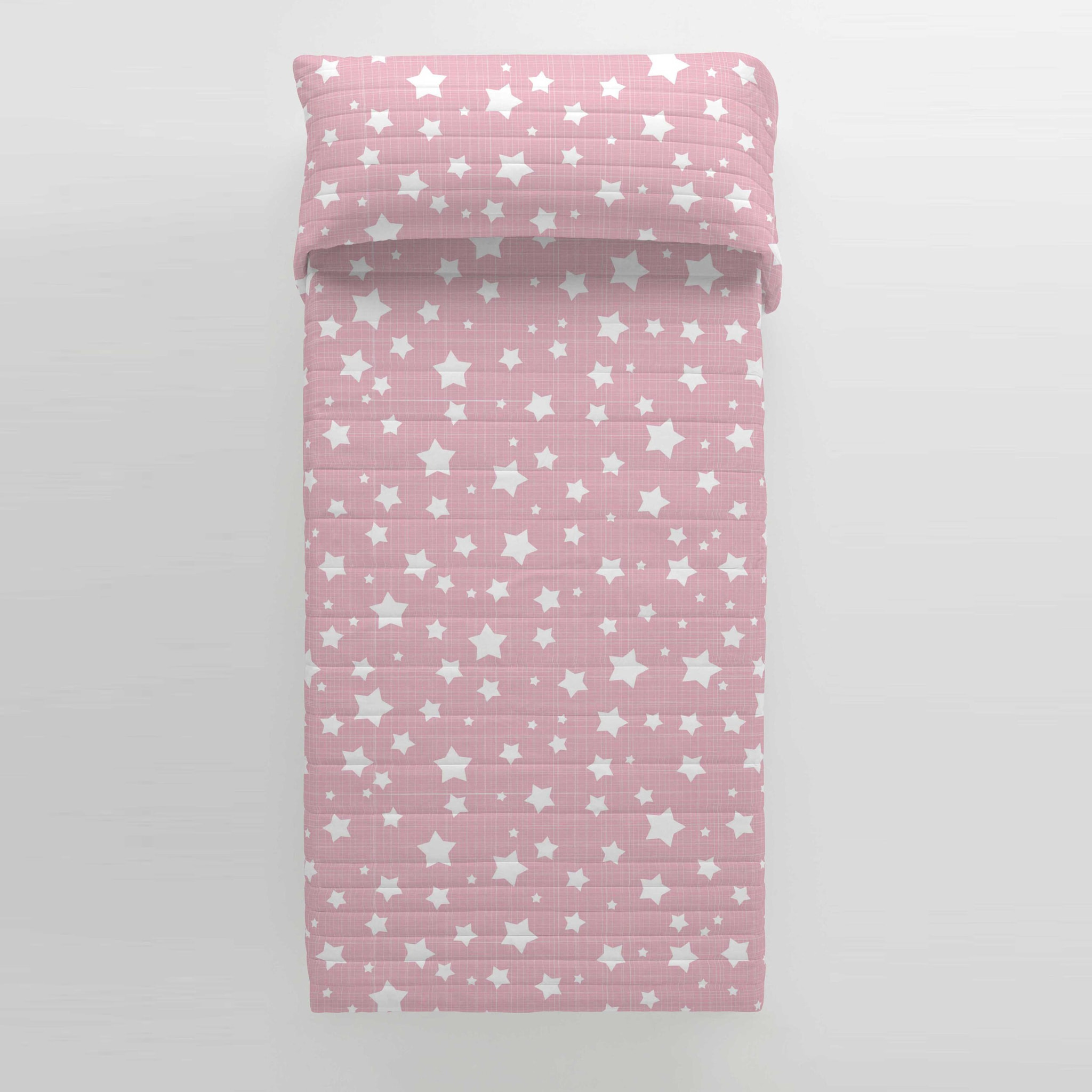 Cool Kids - Colcha Bouti Estampada - Reversible - Infantil - 100% Algodón - 70 gr/m² - Ivett A Pink