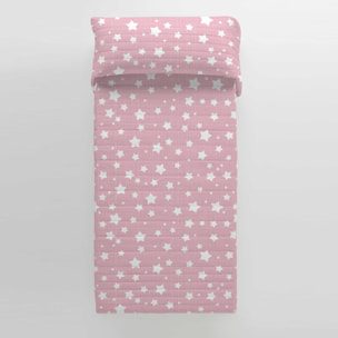 Cool Kids - Colcha Bouti Estampada - Reversible - Infantil - 100% Algodón - 70 gr/m² - Ivett A Pink