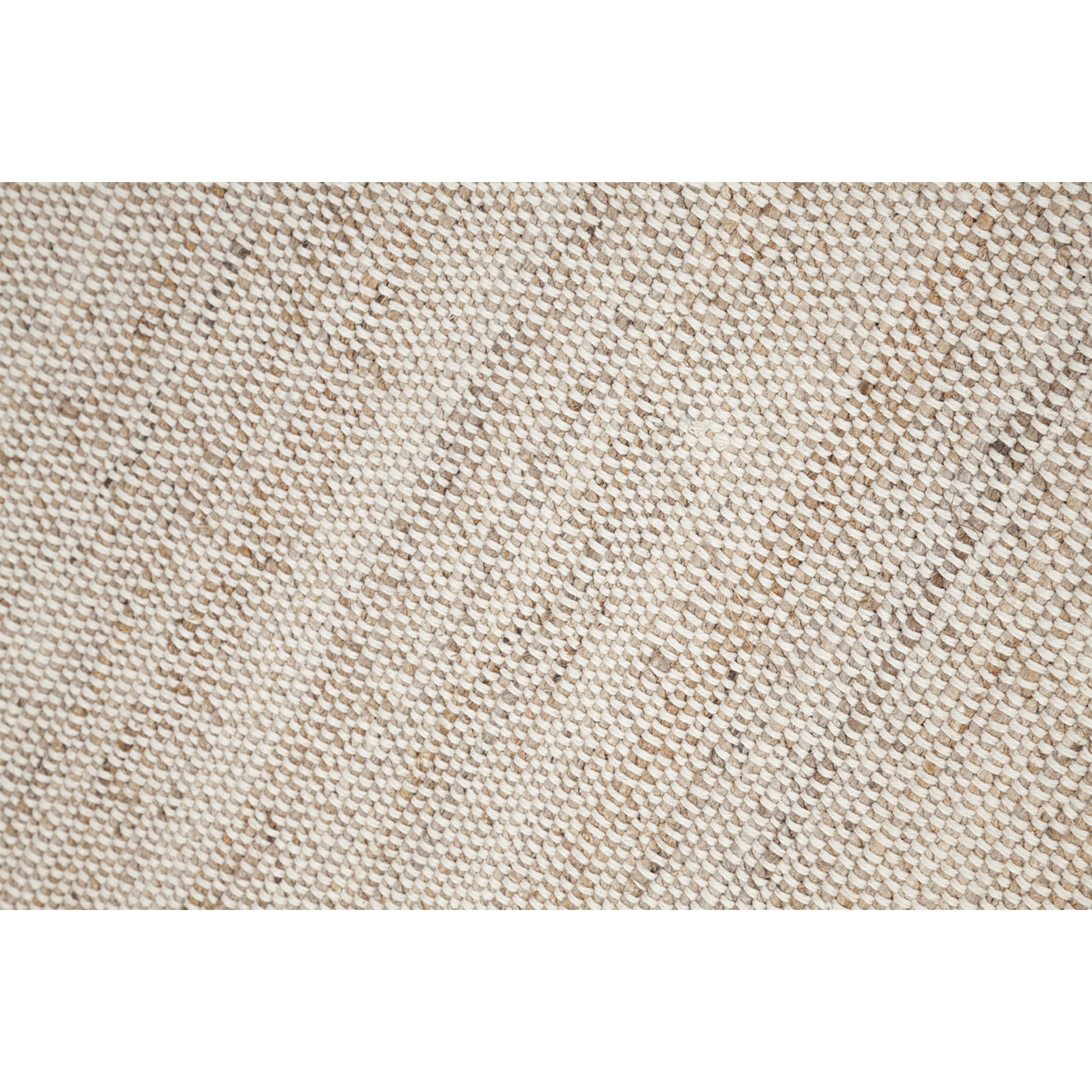 Tapis rectangulaire beige en jute et coton tissé 160 x 230 cm CAMAO