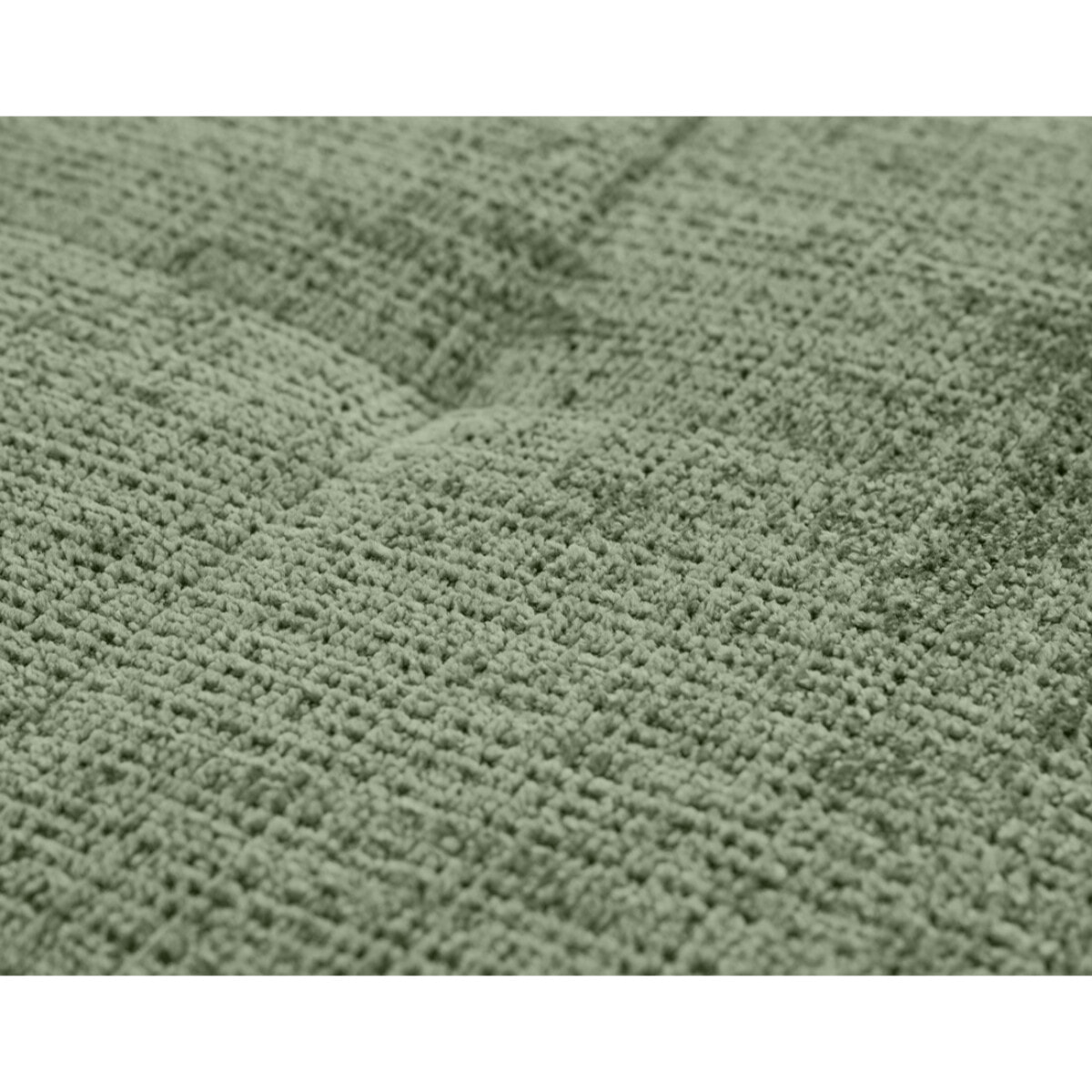 Rune - canapé panoramique d'angle droit 7 places en velours texturé - Vert sauge